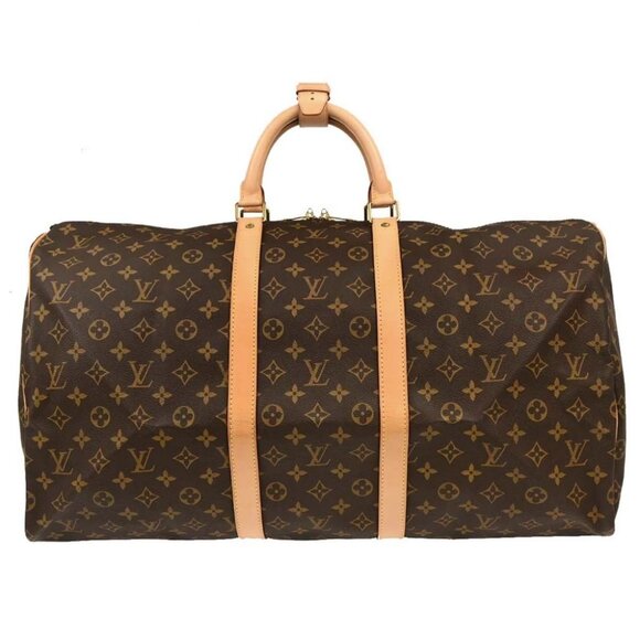 Louis Vuitton Monogram Keepall 55 Travel Duffle Handbag - Picture 1 of 10